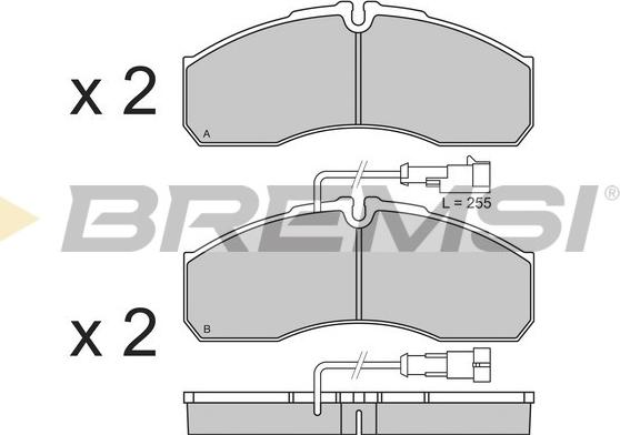 Bremsi BP3360 - Гальмівні колодки, дискові гальма autocars.com.ua