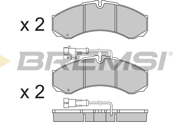Bremsi BP3361 - Гальмівні колодки, дискові гальма autocars.com.ua