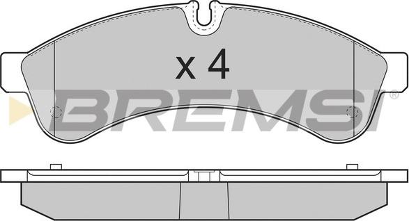Bremsi BP3365 - Гальмівні колодки, дискові гальма autocars.com.ua