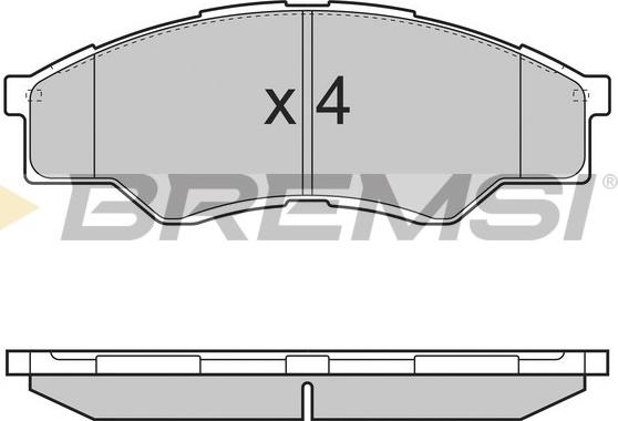 Bremsi BP3375 - Гальмівні колодки, дискові гальма autocars.com.ua