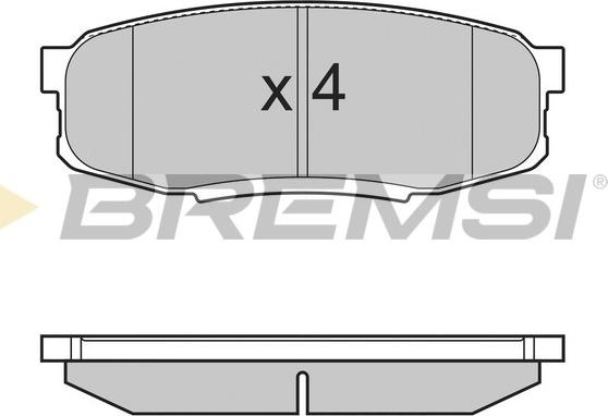 Bremsi BP3382 - Гальмівні колодки, дискові гальма autocars.com.ua