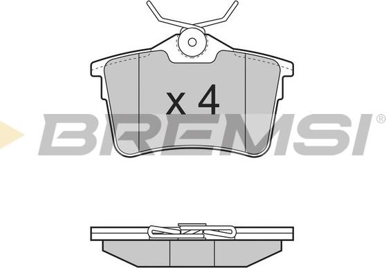 Bremsi BP3386 - Гальмівні колодки, дискові гальма autocars.com.ua