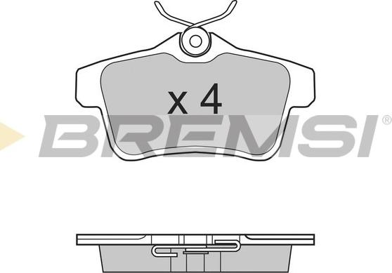 Bremsi BP3387 - Тормозные колодки зад. Citroen C4 09--Peugeot 3008 09- TRW autocars.com.ua