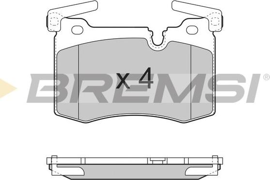 Bremsi BP3388 - Гальмівні колодки, дискові гальма autocars.com.ua