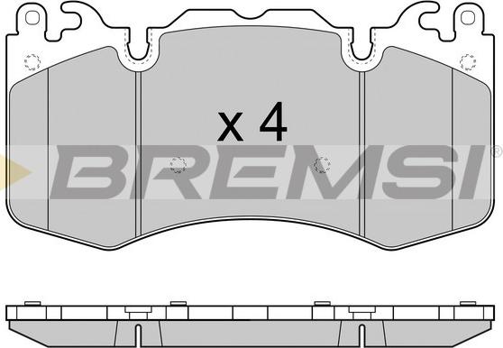 Bremsi BP3414 - Гальмівні колодки, дискові гальма autocars.com.ua