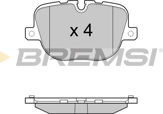 Bremsi BP3416 - Гальмівні колодки, дискові гальма autocars.com.ua