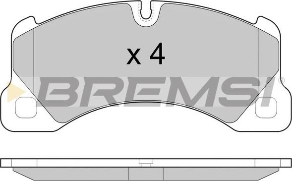 Bremsi BP3457 - Тормозные колодки, дисковые, комплект autodnr.net