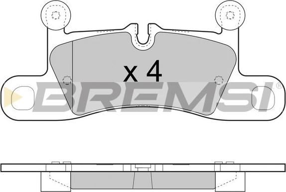 Bremsi BP3459 - Тормозные колодки, дисковые, комплект autodnr.net