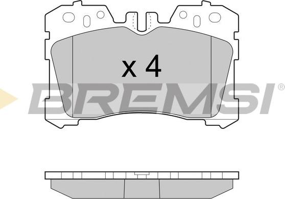 Bremsi BP3462 - Гальмівні колодки, дискові гальма autocars.com.ua