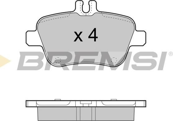 Bremsi BP3469 - Гальмівні колодки, дискові гальма autocars.com.ua