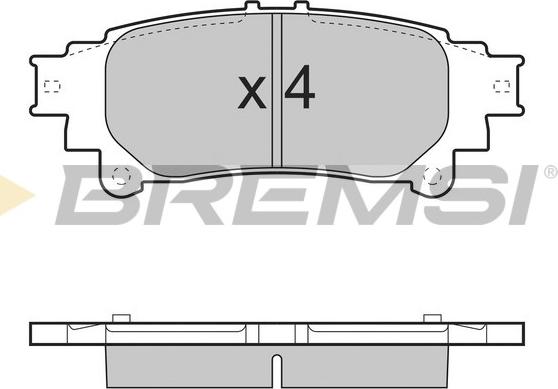 Bremsi BP3482 - Гальмівні колодки, дискові гальма autocars.com.ua