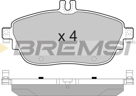 Bremsi BP3496 - Тормозные колодки, дисковые, комплект autodnr.net