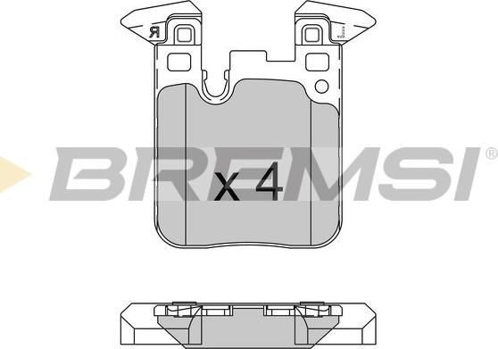 Bremsi BP3521 - Гальмівні колодки, дискові гальма autocars.com.ua
