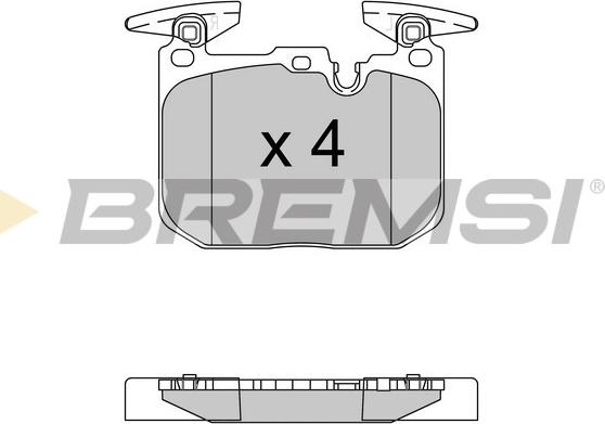 Bremsi BP3522 - Гальмівні колодки, дискові гальма autocars.com.ua