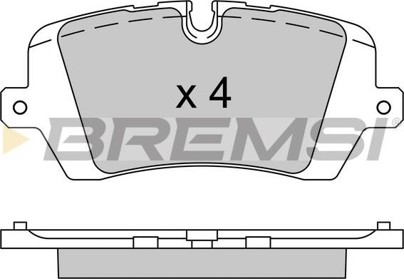 Bremsi BP3533 - Тормозные колодки, дисковые, комплект autodnr.net