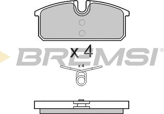 Bremsi BP3542 - Гальмівні колодки, дискові гальма autocars.com.ua