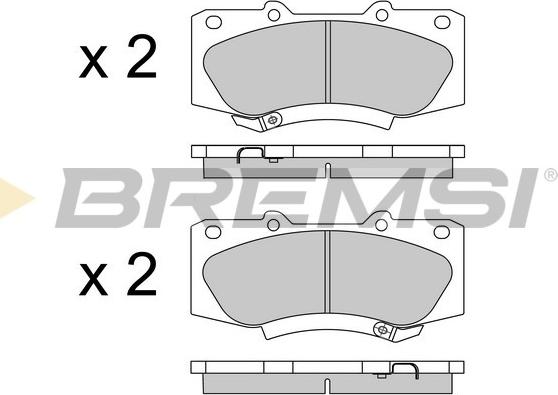 Bremsi BP3549 - Гальмівні колодки, дискові гальма autocars.com.ua