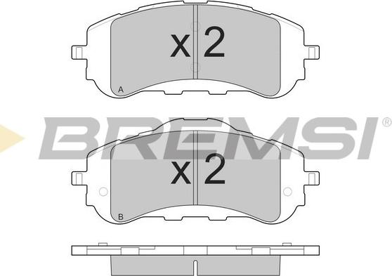 Bremsi BP3560 - Гальмівні колодки, дискові гальма autocars.com.ua