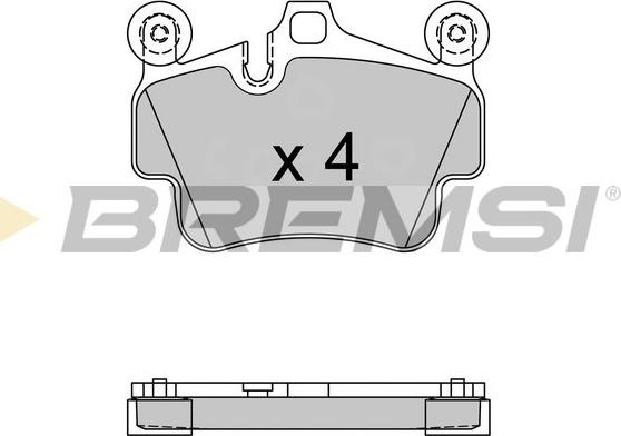 Bremsi BP3564 - Тормозные колодки, дисковые, комплект autodnr.net