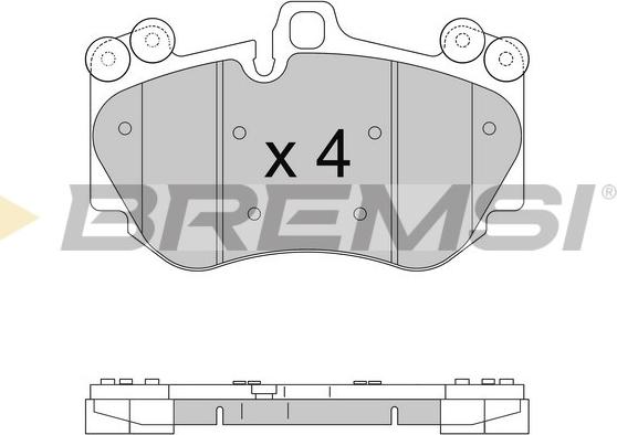 Bremsi BP3568 - Гальмівні колодки, дискові гальма autocars.com.ua