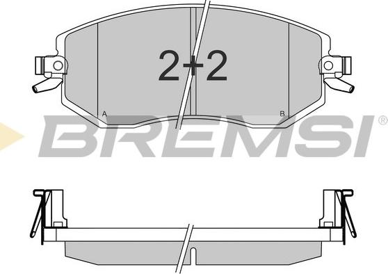 Bremsi BP3570 - Гальмівні колодки, дискові гальма autocars.com.ua