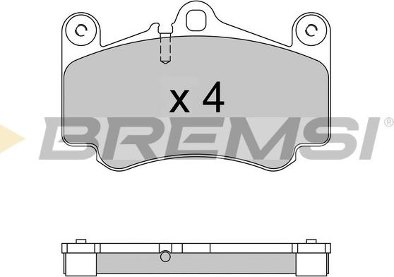 Bremsi BP3572 - Гальмівні колодки, дискові гальма autocars.com.ua
