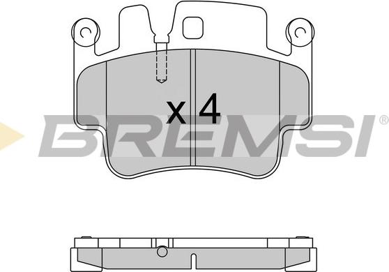 Bremsi BP3573 - Гальмівні колодки, дискові гальма autocars.com.ua