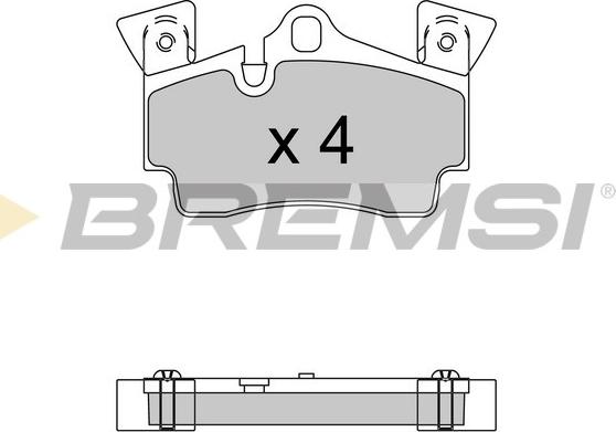 Bremsi BP3574 - Гальмівні колодки, дискові гальма autocars.com.ua