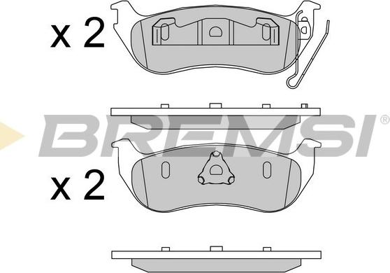 Bremsi BP3576 - Гальмівні колодки, дискові гальма autocars.com.ua