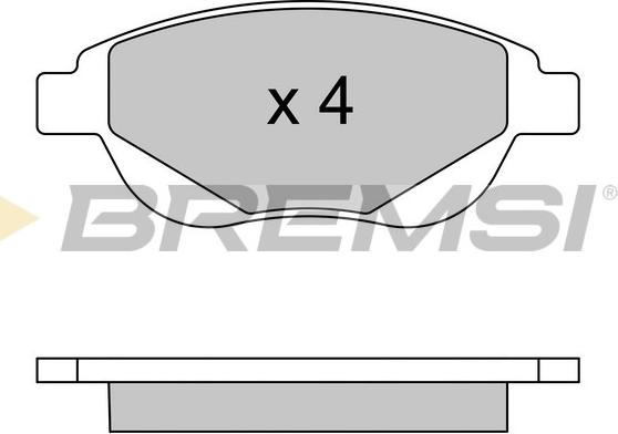 Brembo P61137N - Гальмівні колодки, дискові гальма autocars.com.ua