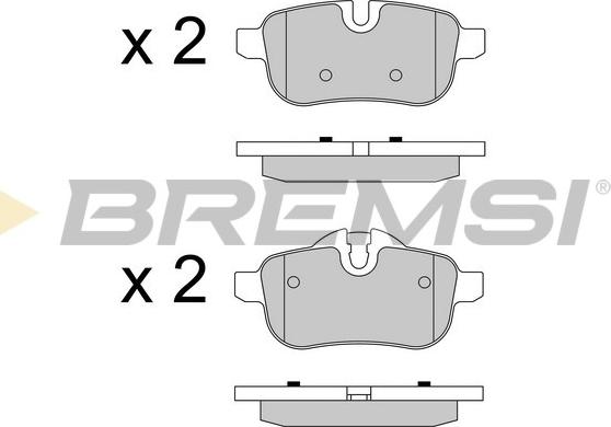 Bremsi BP3581 - Гальмівні колодки, дискові гальма autocars.com.ua