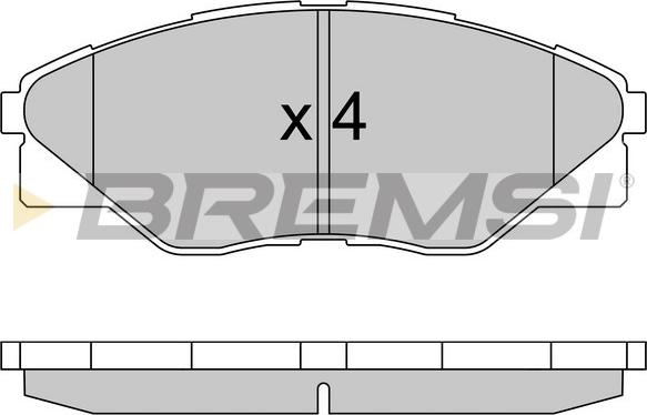 Bremsi BP3586 - Гальмівні колодки, дискові гальма autocars.com.ua