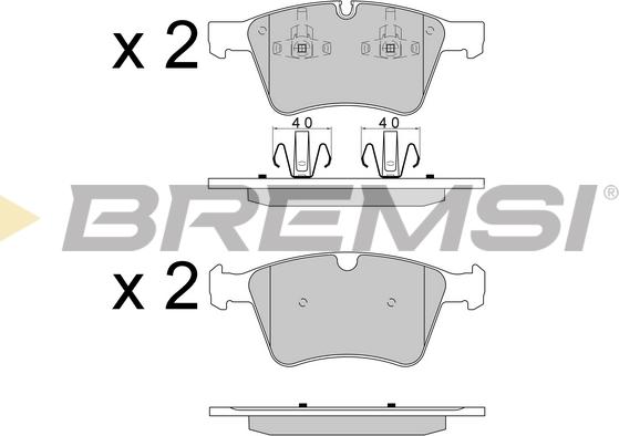 Bremsi BP3590 - Гальмівні колодки, дискові гальма autocars.com.ua