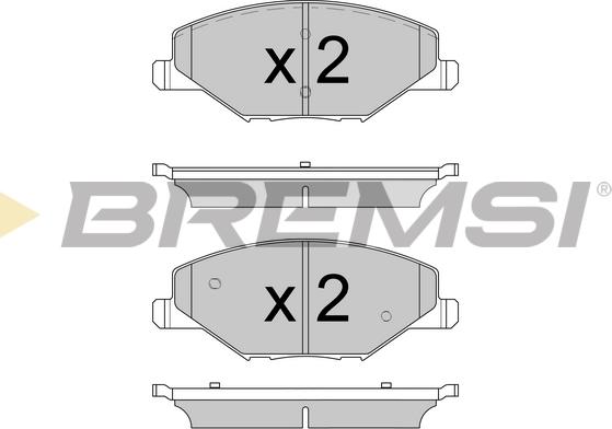 Bremsi BP3591 - Гальмівні колодки, дискові гальма autocars.com.ua