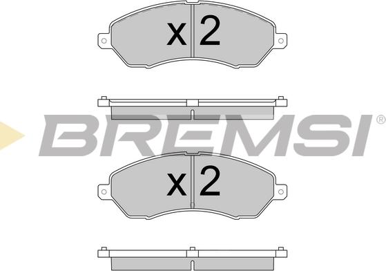 Bremsi BP3593 - Тормозные колодки, дисковые, комплект autodnr.net