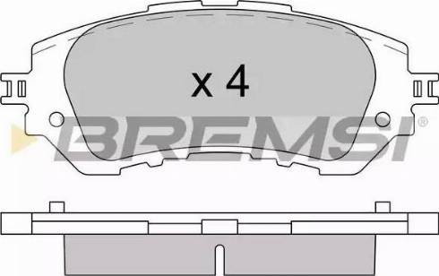 Bremsi BP3607 - Гальмівні колодки, дискові гальма autocars.com.ua