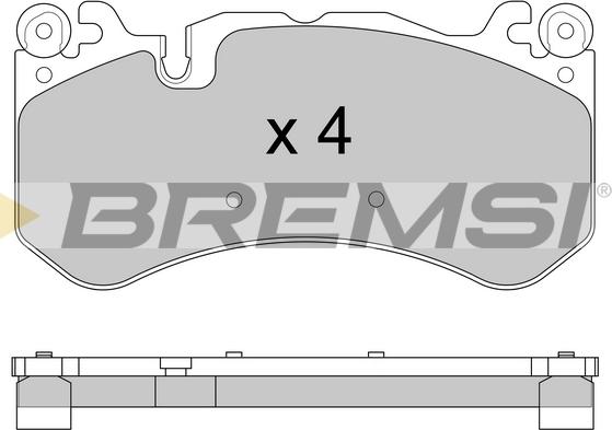 Bremsi BP3609 - Гальмівні колодки, дискові гальма autocars.com.ua