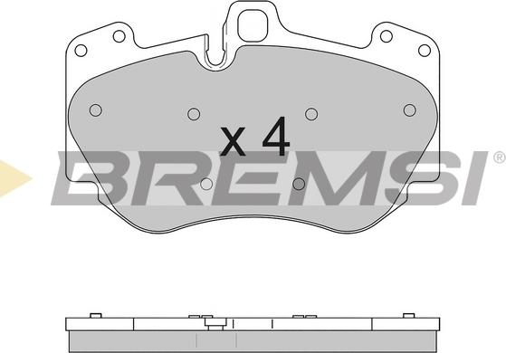 Bremsi BP3611 - Гальмівні колодки, дискові гальма autocars.com.ua