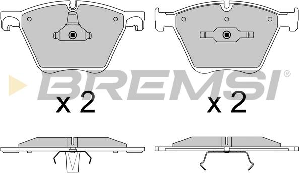 Bremsi BP3615 - Гальмівні колодки, дискові гальма autocars.com.ua