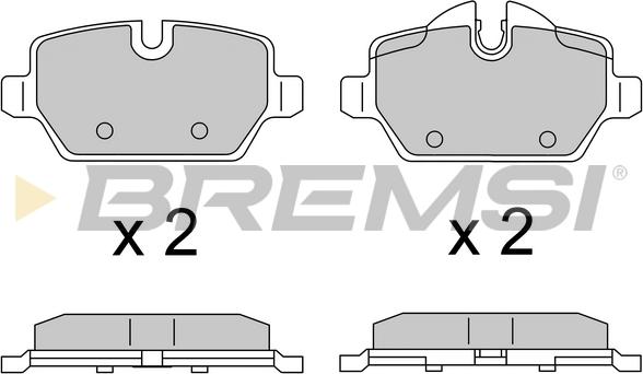 Bremsi BP3616 - Гальмівні колодки, дискові гальма autocars.com.ua