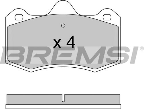 Bremsi BP3617 - Гальмівні колодки, дискові гальма autocars.com.ua