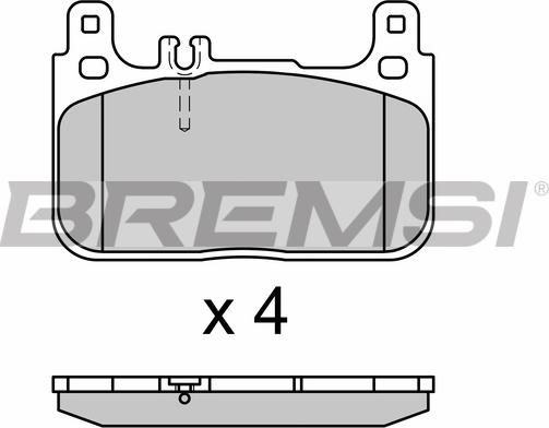 Bremsi BP3628 - Гальмівні колодки, дискові гальма autocars.com.ua