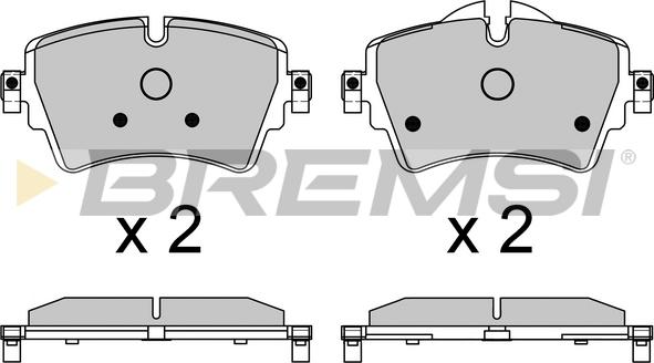 Bremsi BP3639 - Тормозные колодки, дисковые, комплект autodnr.net