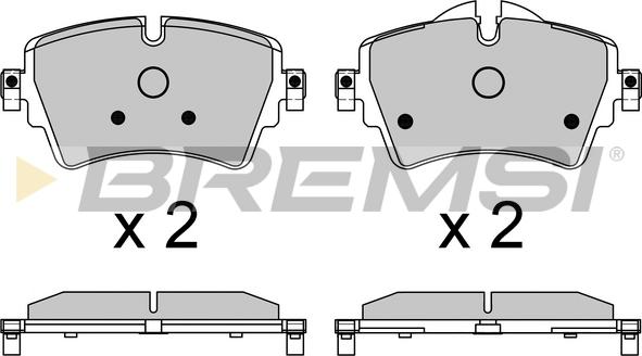 Bremsi BP3639 - Гальмівні колодки, дискові гальма autocars.com.ua