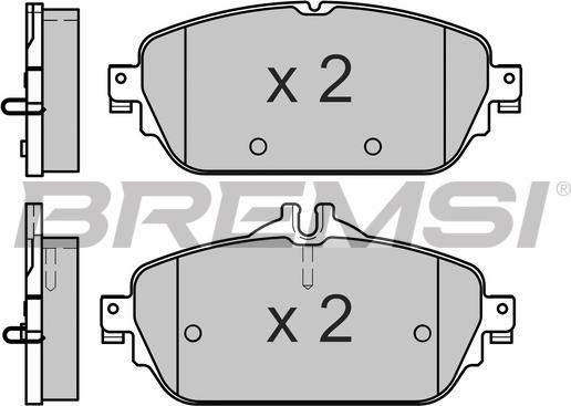 Bremsi BP3640 - Гальмівні колодки, дискові гальма autocars.com.ua