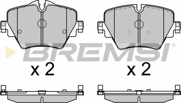 Bremsi BP3643 - Тормозные колодки, дисковые, комплект autodnr.net