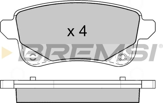 Bremsi BP3645 - Гальмівні колодки, дискові гальма autocars.com.ua