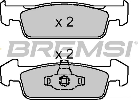 Bremsi BP3647 - Гальмівні колодки, дискові гальма autocars.com.ua