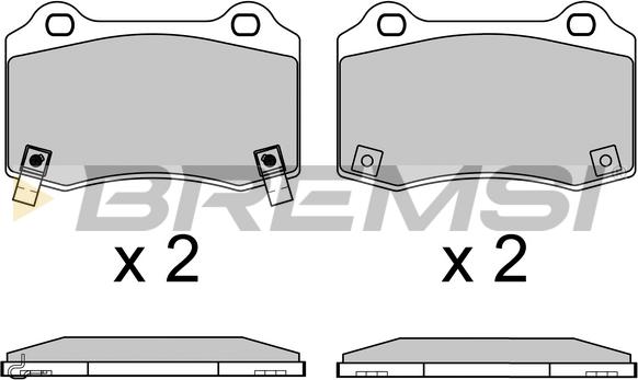 Bremsi BP3649 - Тормозные колодки, дисковые, комплект autodnr.net