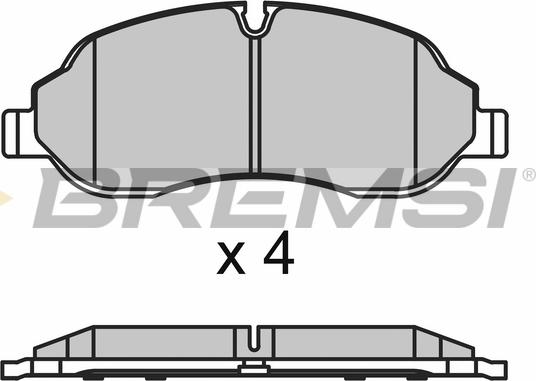 Bremsi BP3651 - Гальмівні колодки, дискові гальма autocars.com.ua